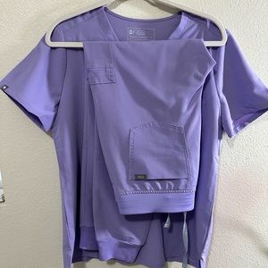 Figs scrubs set medium lavender dew